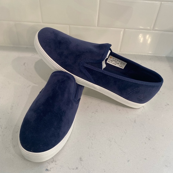 Never Worn - Timberland Women’s Dausette Slip On Sneaker Shoe! Beautiful Blue! - Picture 6 of 8